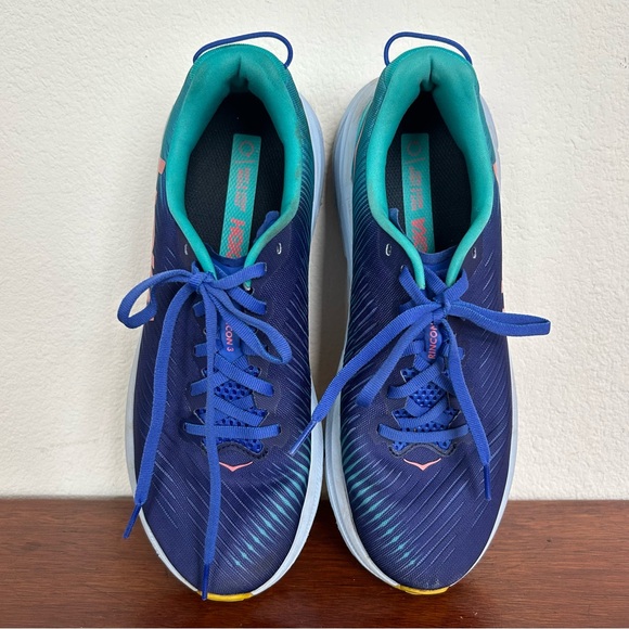 Hoka Rincon 3 Blue Aqua Green size 9 B Everyday Run - Picture 4 of 8